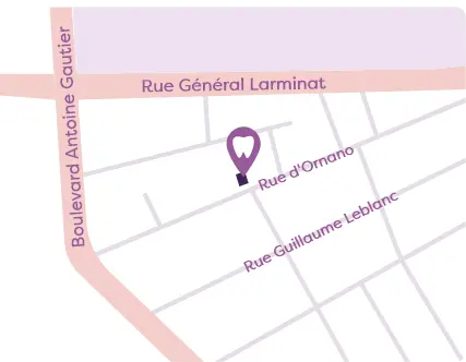 Carte localisation Dentisterie Pédiatrique Bordeaux